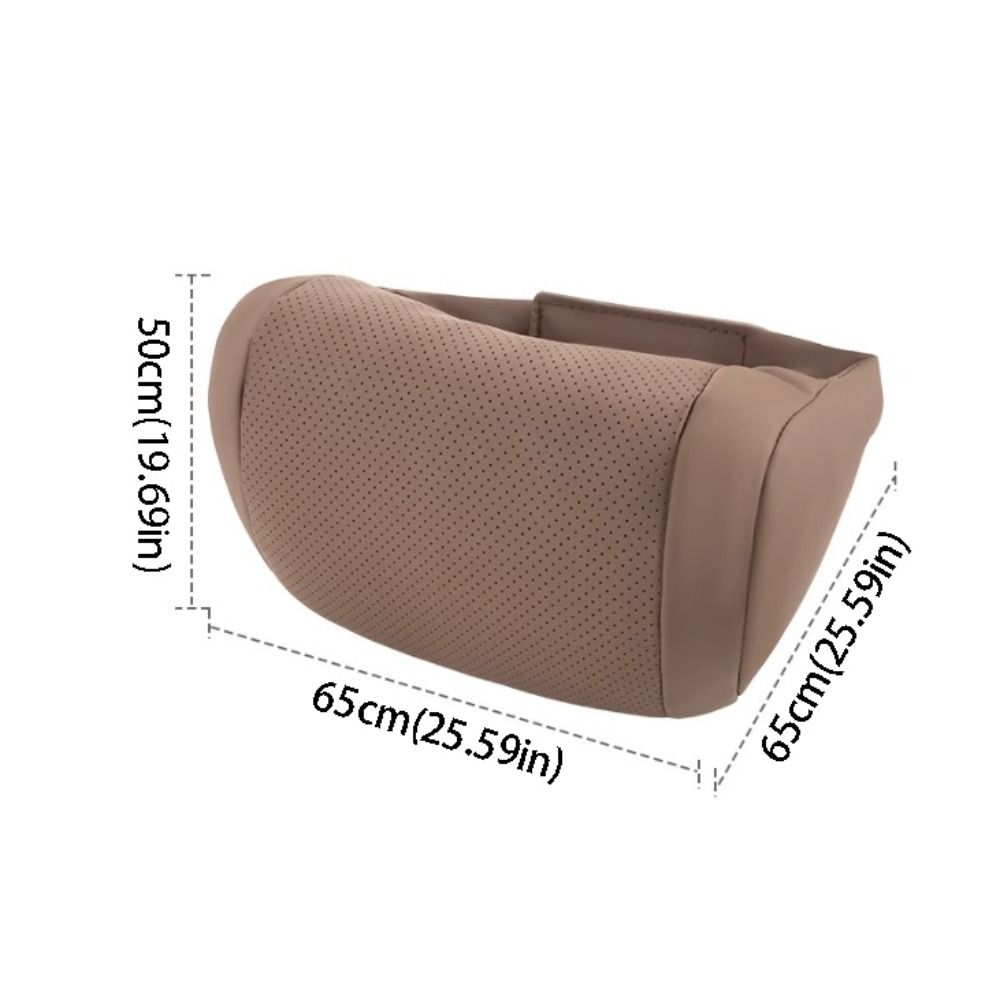 Lumbar Support 3D Ergonomic Car Seat Headrest Neck Pillow Soft Fluffy Nappa Neck Support Comfortable Breathable Headrest Auto Parts Car Interior