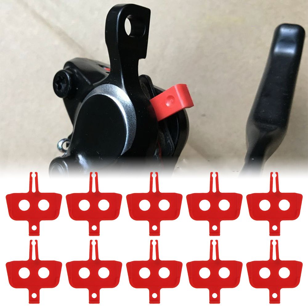 10pcs Plastic MTB Bike Parts Red Spacer Instert Bicycle Brakes Spacers Hydraulic Disc Brake Pads
