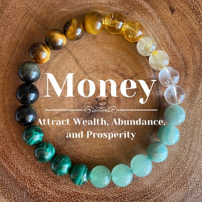 【Mega New for Men and Women Universal Natural Stone Citrine Dongling Stone Malachite Bracelet