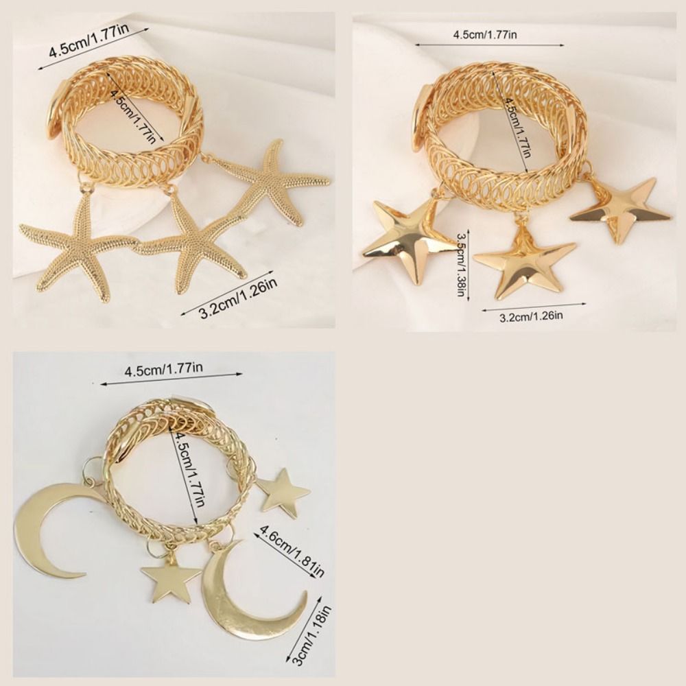 2Pcs Simple Vintage Curtain Tie Backs Adjustable Star Moon Curtain Holdbacks Comfortable Creative Curtain Clips Home Decor