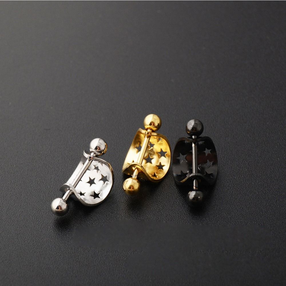 Cool Exquisite Fashion Jewelry Girl Gift Ear Studs Stainless Steel Star Stud Earrings Women Earrings Girl Piercing Earrings Earrings