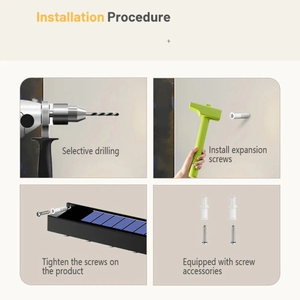 Portable Waterproof Solar Wall Light Lumen Sunlight Super Bright Courtyard Garden Decoration Light Solar Powered Intelligent Optocal Control Solar Billboard Lights Outdoor