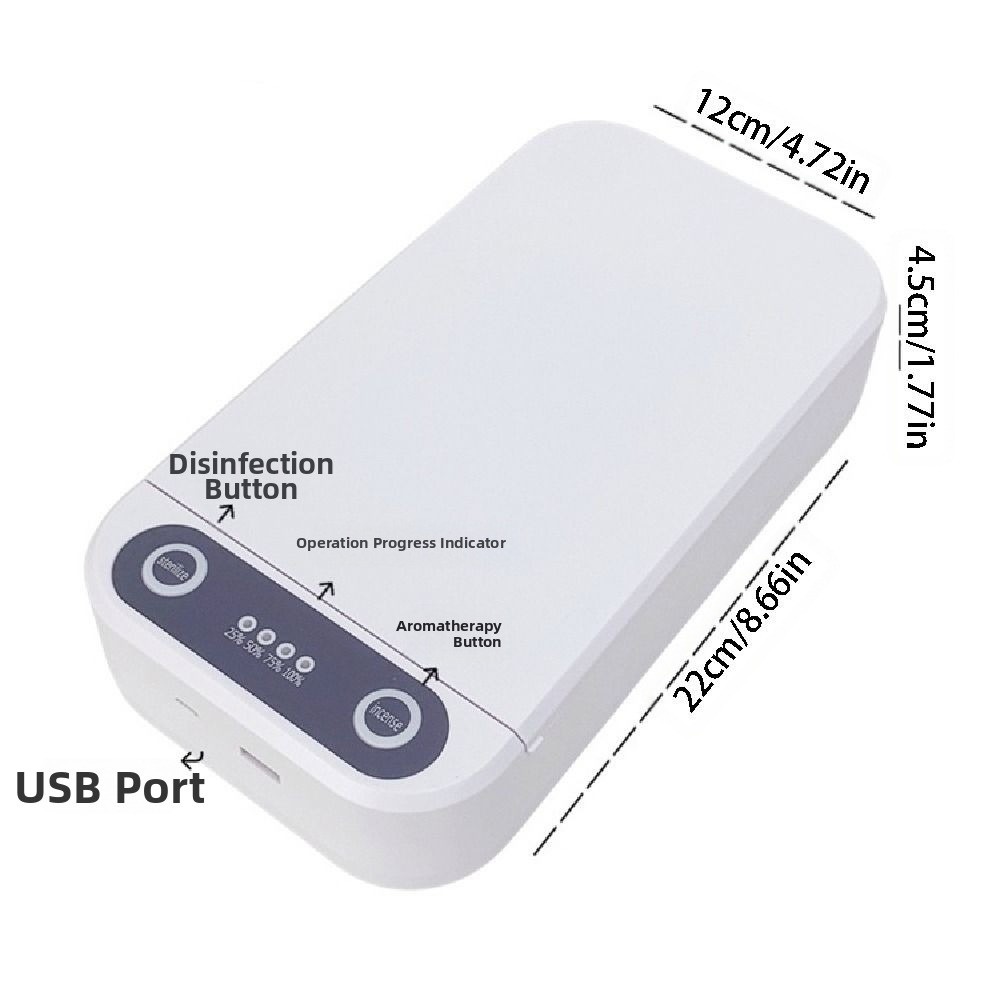 Durable Aroma Function UV Light Sanitizer Box Germ-Free Voice Function Portable Sterilizer Box Wireless Safe Tweezers Phone Sterilizer Tattoo Equipment