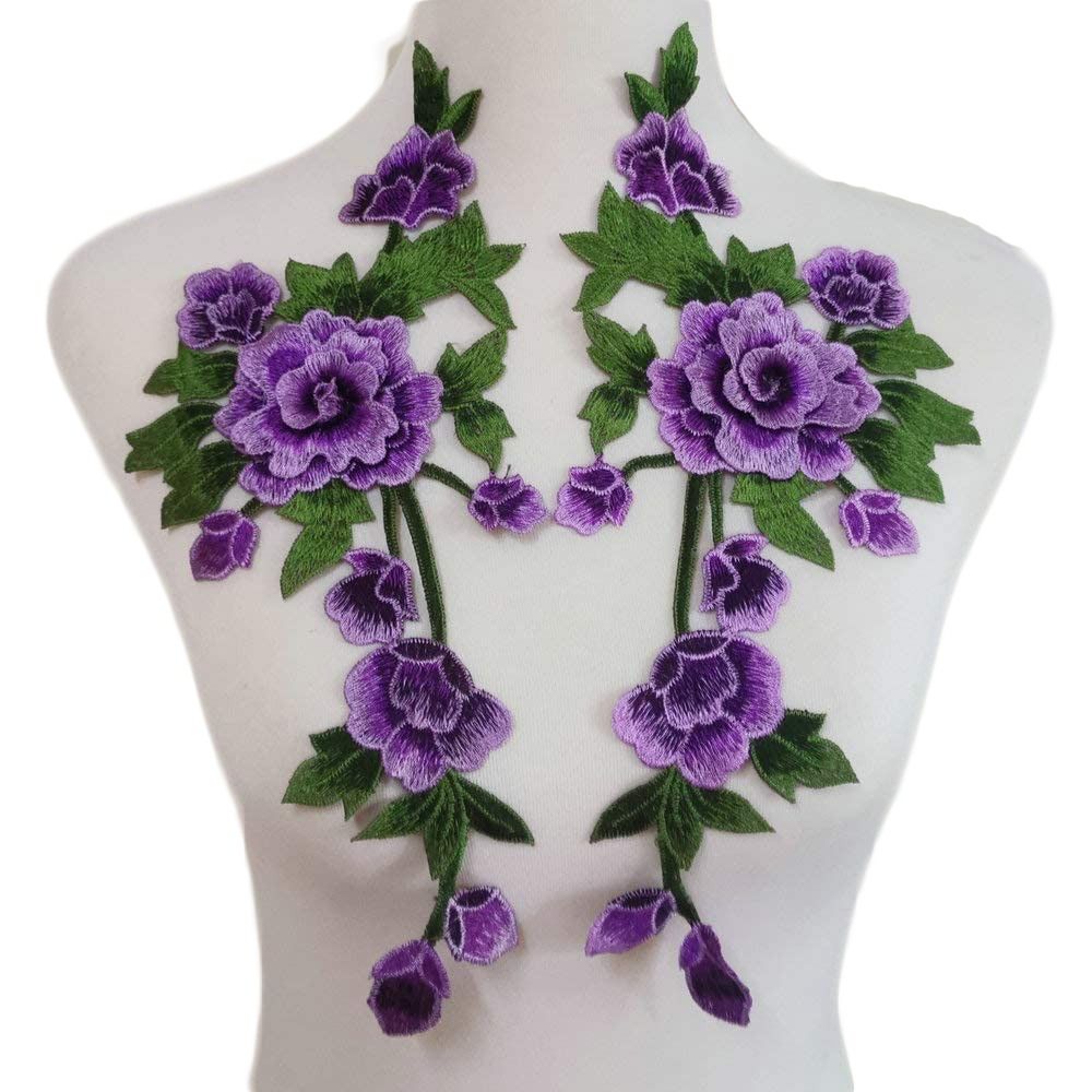 3D Elegant Flower Garment Badge Trimmings Rose Sewing Applique Clothes Accessories Embroidery Patch