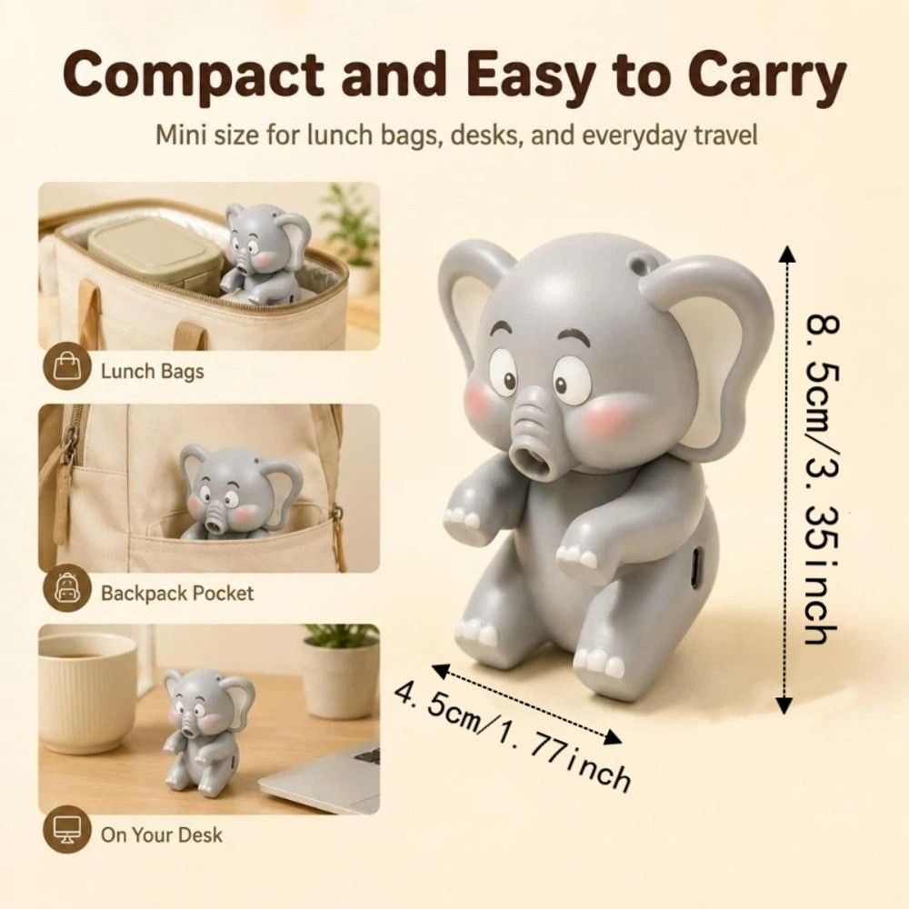 Heat-absorbing Cooling Adjustable Speed Mini Fan Lightweight Durable Plastic Neck Fan Portable Strong Airflow Baby Feeding Aid Kids