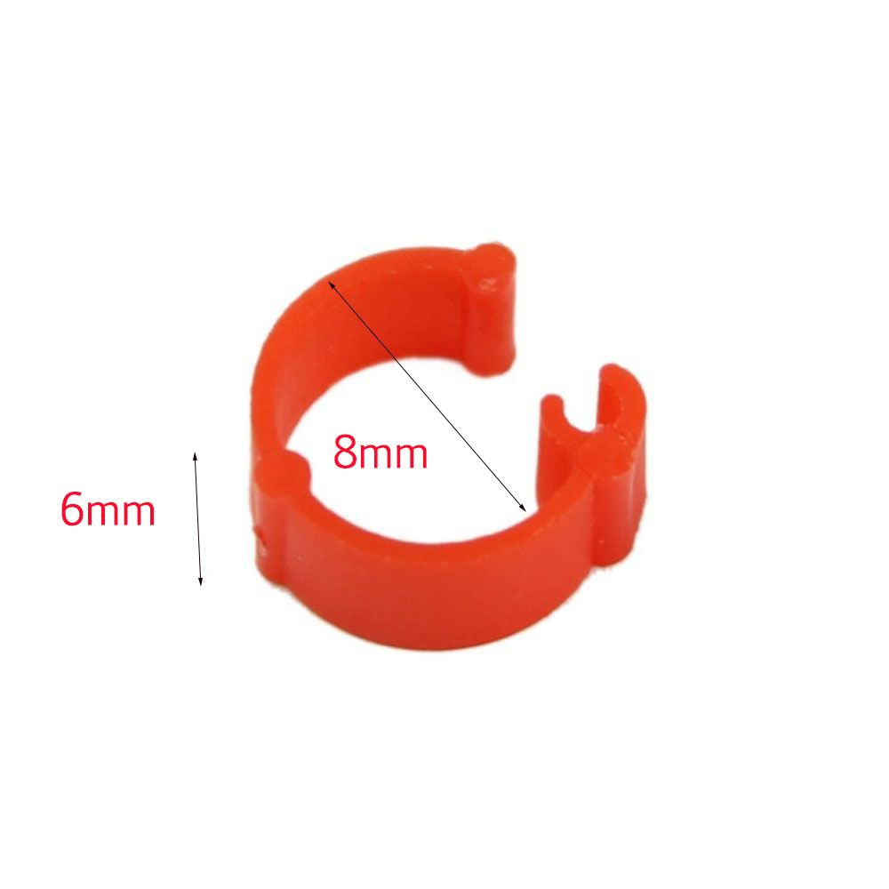 100pcs Useful Easy To Remove Plastic Home Garden Birds Pigeon Poultry Leg Rings Clip Rings Color Randomly