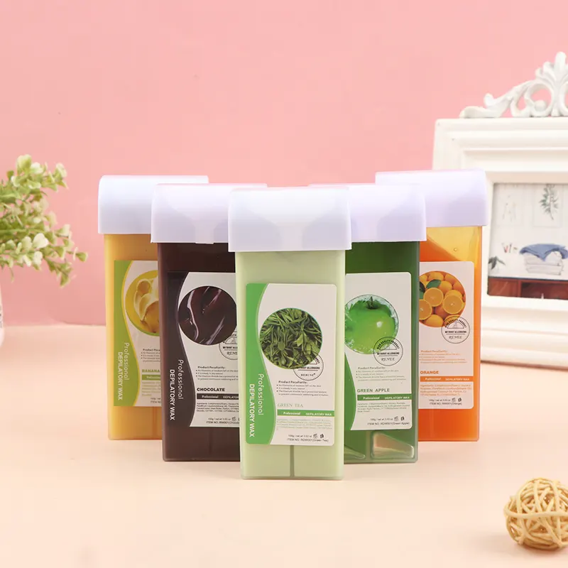 Wenefang Fashion 100G Roll On Depilatory Wax Cartridge Warmer Honey Heater Waxing Hair Removal for Women Men New - image 1