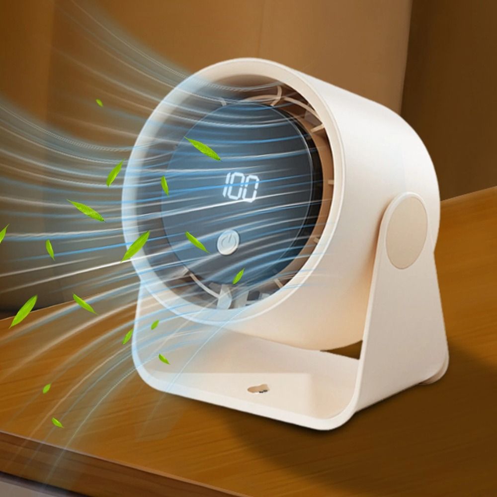 Desktop Style Adjustable Angle Desktop Fan 5-speed Adjustment Low Noise Mute Fan Small Size Wind Power Electric Fan Home Use