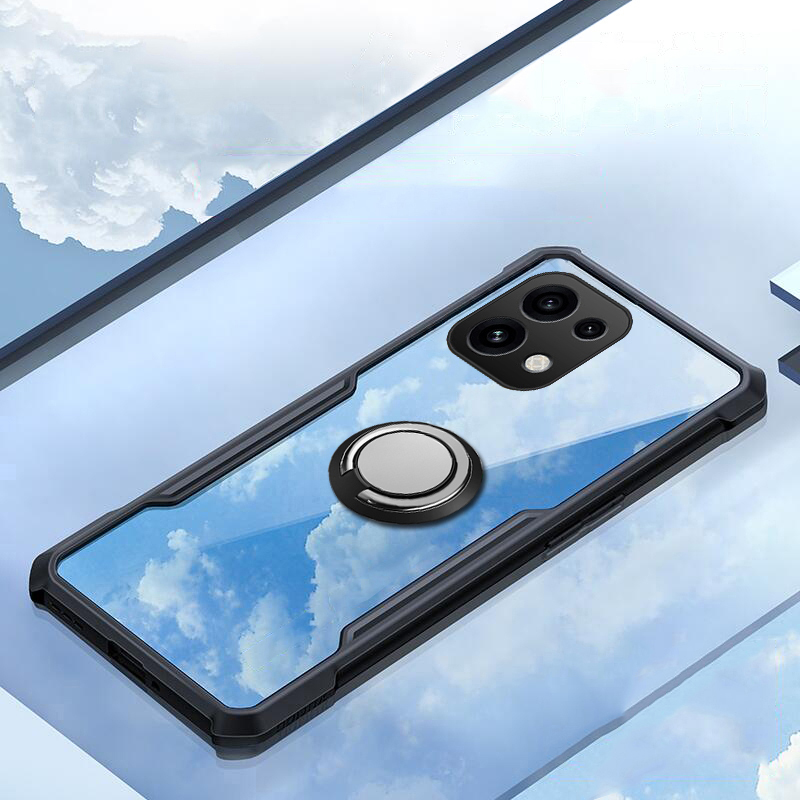 For OPPO Reno 16 / 16 Pro / 16F Phone Case Soft Silicone Metal Ring Kickstand Bracket 360 Degree Rotation Car Holder for OPPO Reno 16 Pro Cover Casing HP
