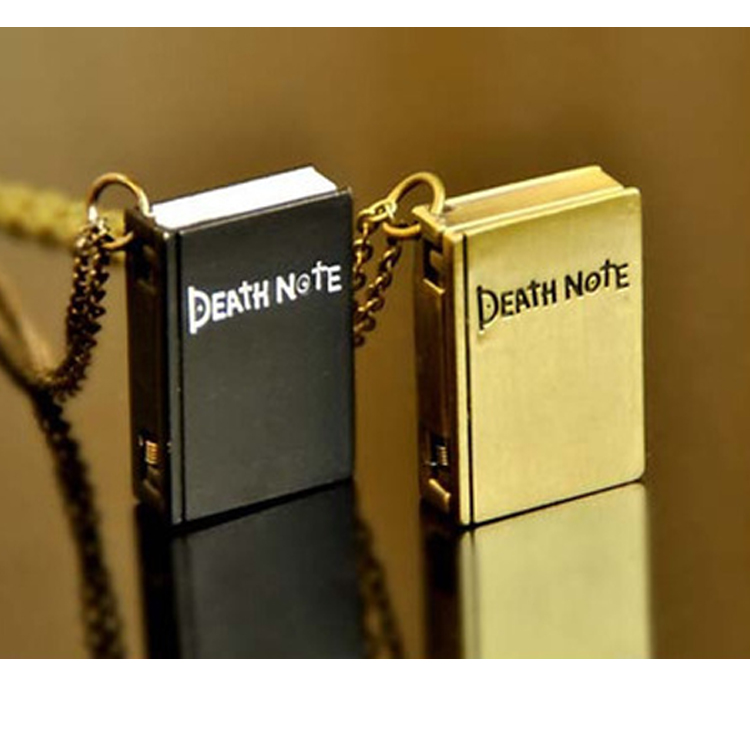 【Innovative design】HOT 1pc Worldiwde Vintage Unique Death Note Book Quartz Pocket Watch Pendant Necklace Gift Popular Relogio De Bolso For Gift