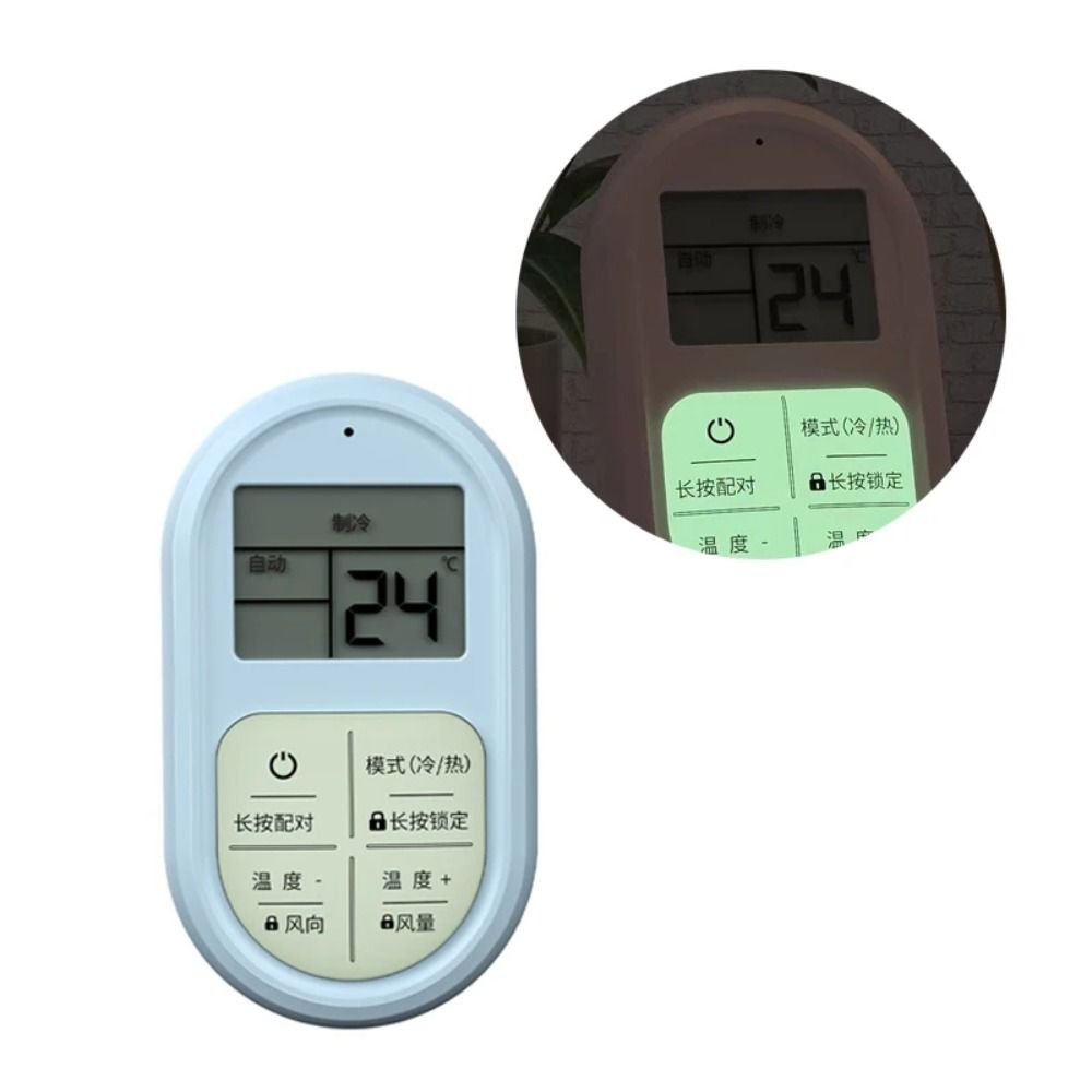 New Upgraded USB Charging A/C Remote Control Luminous Buttons Universal Air Conditioner Remote Control LCD Digital Display Compatible with Multi Brand AIR Remote Control Panel