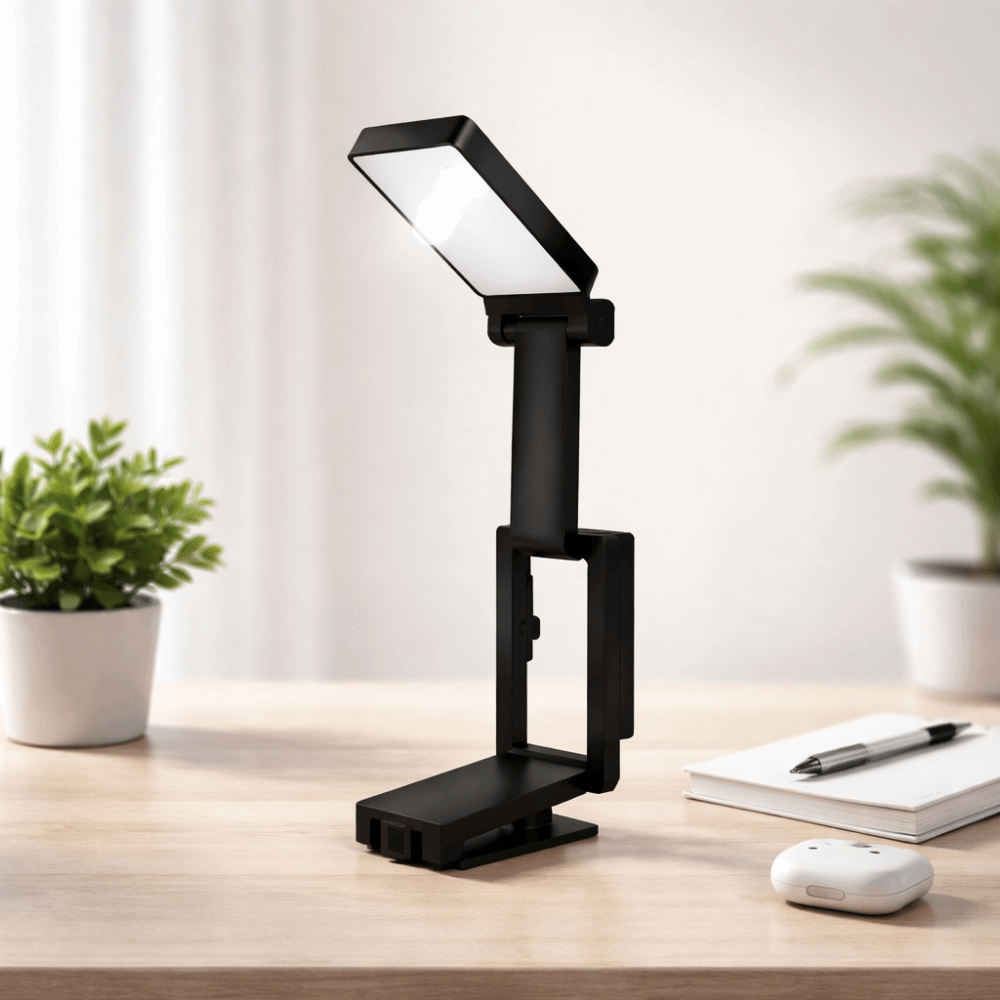 Small Eye Protection Foldable Desk Lamp Charging Adjustable Brightness Study Lamp Energy Saving 3 Color Book Light Bedside