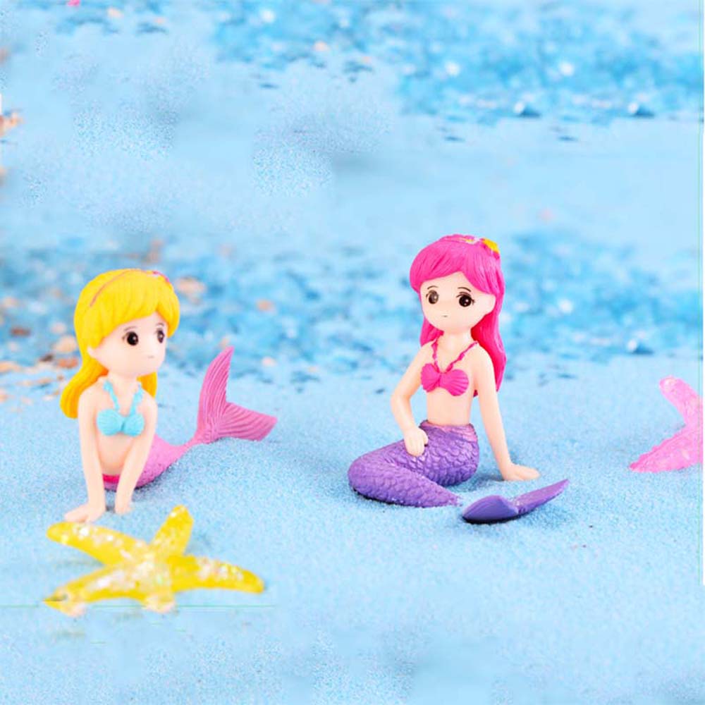 Cute Creative Decor Aquarium Decoration DIY Landscapes Miniatures Mermaid Fish Ornaments Aquarium Fish