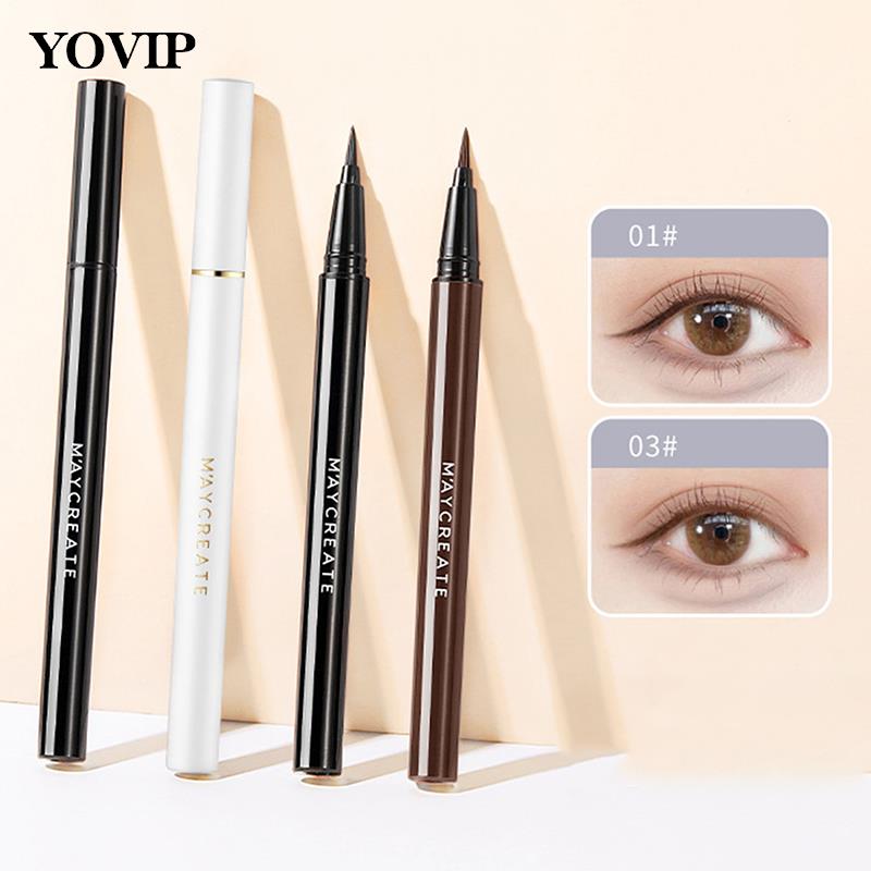 Wenefang Fashion Women Quick Dry Smooth Eye Liner Long Last 1PCS Eyeliner Pencil Waterproof Retractable Twister Makeup Quick-Drying Eye Liner