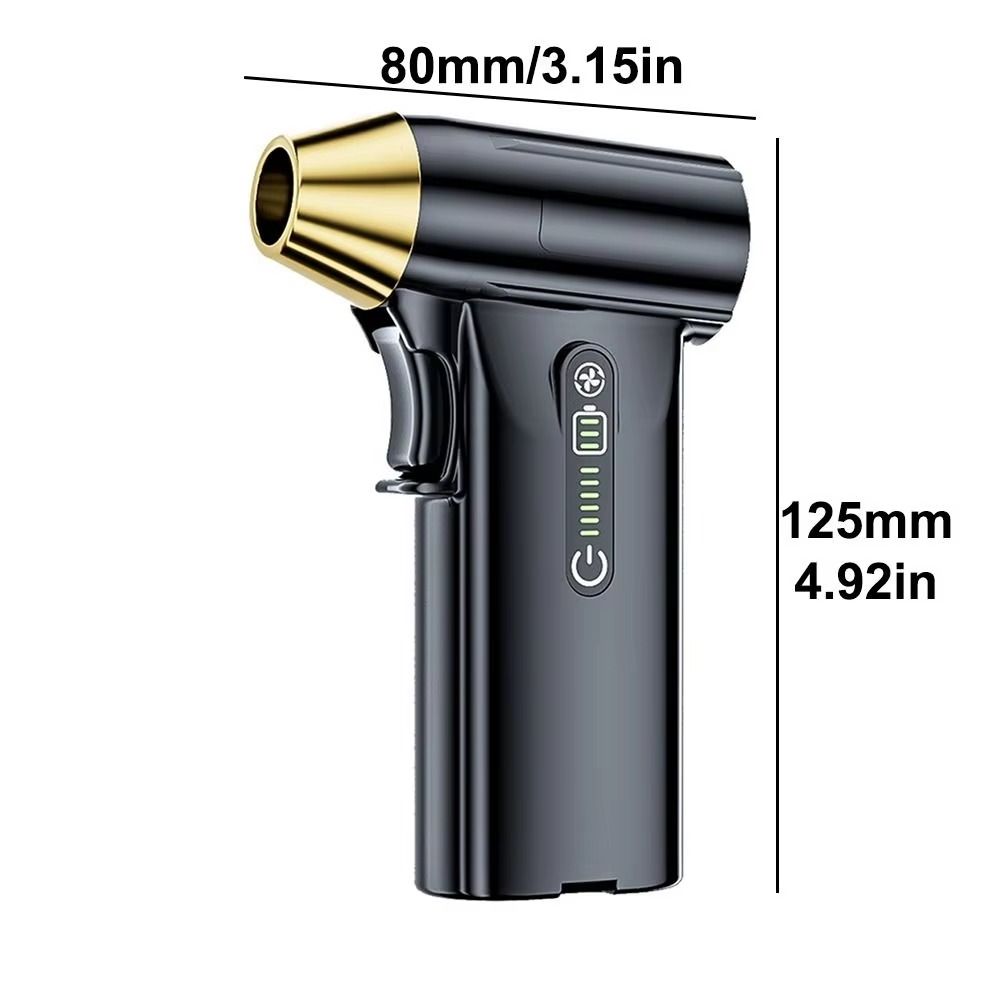 Mini Turbo Fan 130000RPM Violent Turbo Fan 4000mAh Battery Type-C Charging Brushless Motor Blower Wind Speed 52m/s Handheld Device Turbo Jet Blower Outdoor Use