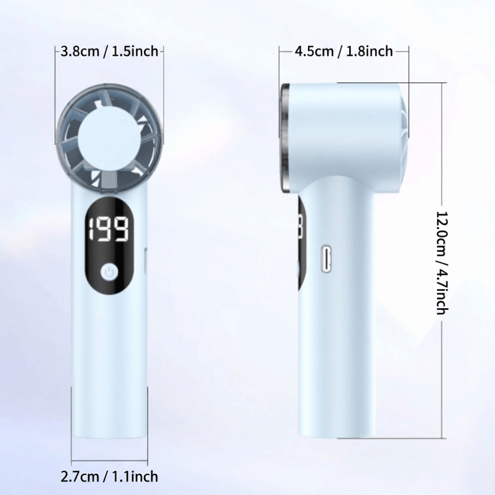 Small Fan Rechargeable Handheld Fan Compact Portable Fan Lightweight High Speed Cooling Fan Daily Travel
