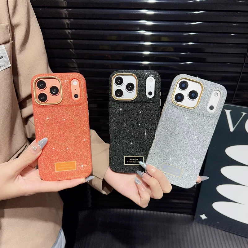 HODON Luxury Sparkling Diamond Magnetic Phone Case For iPhone 17 16 Pro Max 2026 New Special Protective Anti-drop Cover