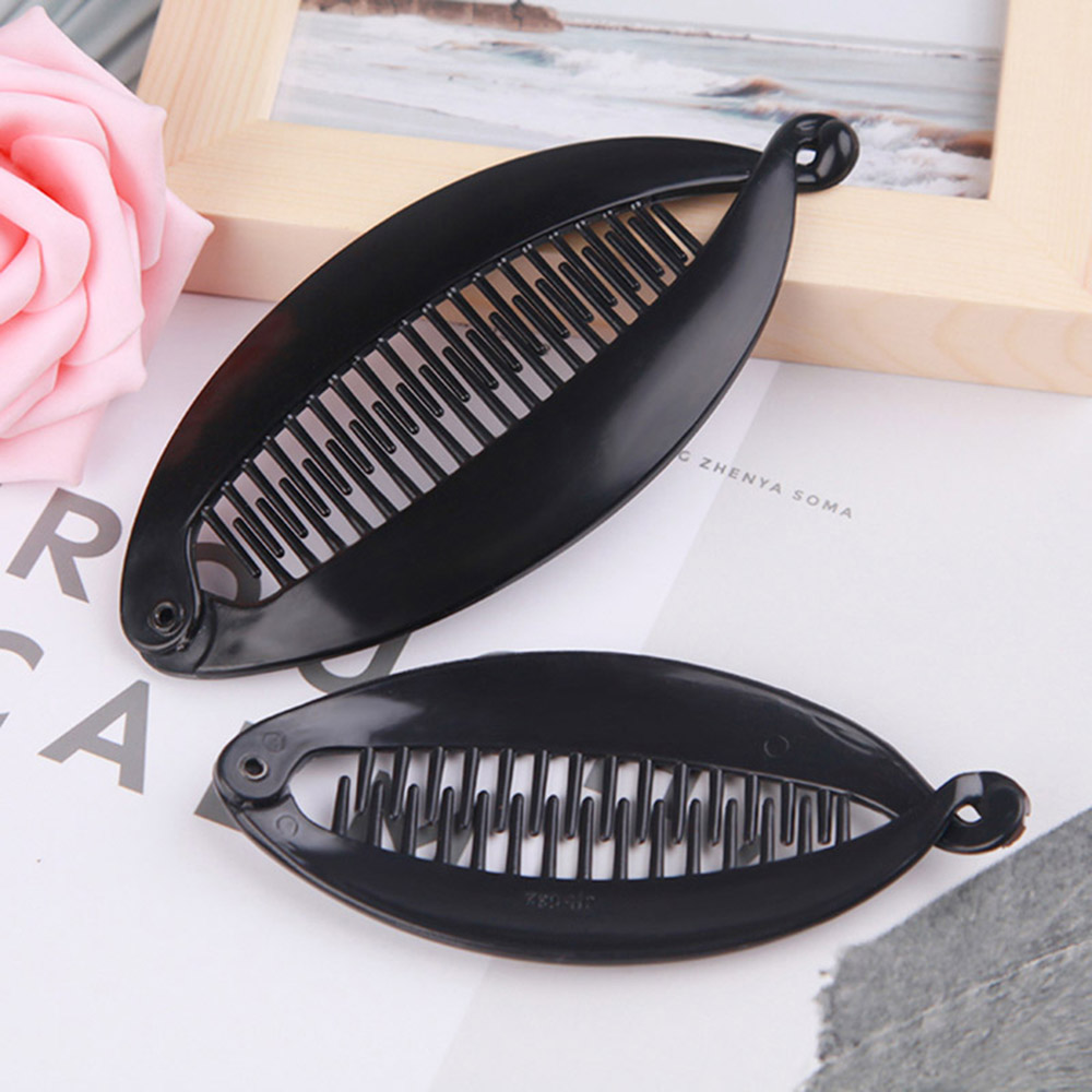 【Exclusive Discount】1Pcs Big Banana Hair Clips Clincher Rounded Edges Hair Comb Hair Comb Fish Shape Grips Hair for Wo