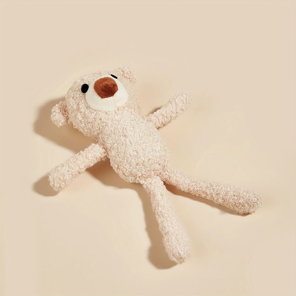 Cat Dog Supplies Plush Pet Bear Stuffed Toy Cute Soft Dog Toy Bear Mini Durable Dog Puzzle Toy Chewing Aid