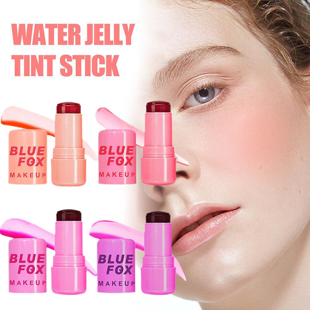 Yuanyan 3-in-1 Milk Jelly Blush Stick Low Saturation Facial Lasting Natural Facial Rouge Stick Matte Contour Blush Brightening Make U7O0