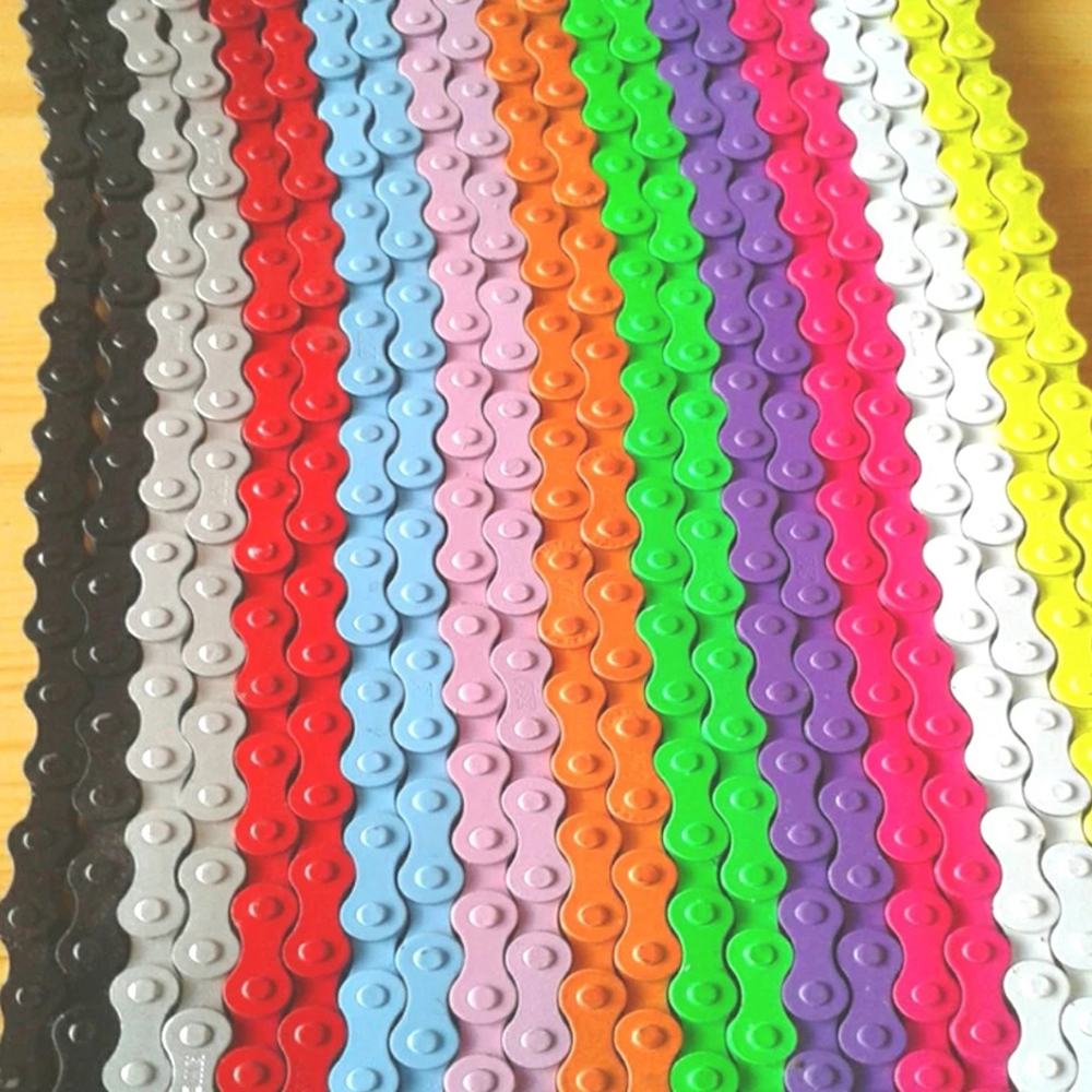 Ultralight Multicolors /2" x /8" Track Blike for BMX Single Speed Fixed Bike Chain Bicycle Chains Fixed Gear 94 Links