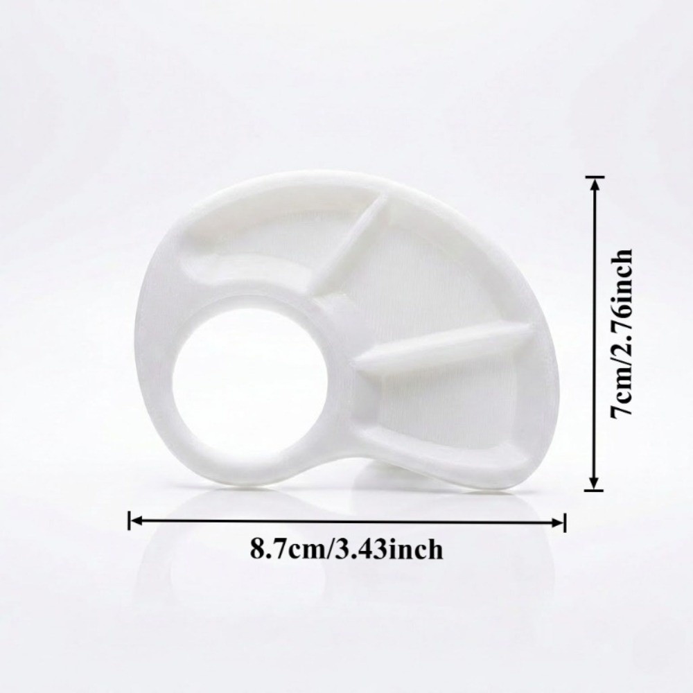 3D Printed Thumb Paint Palette Portable Easy Clean Paint Tray Lightweight Art Palette Oil Paint