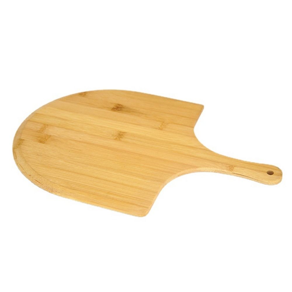 Premium Smooth Long Handle Pizza Peel Nonstick Bamboo Wood Bamboo Pizza Cutting Board Easy Storage Durable Serving Board Fruit
