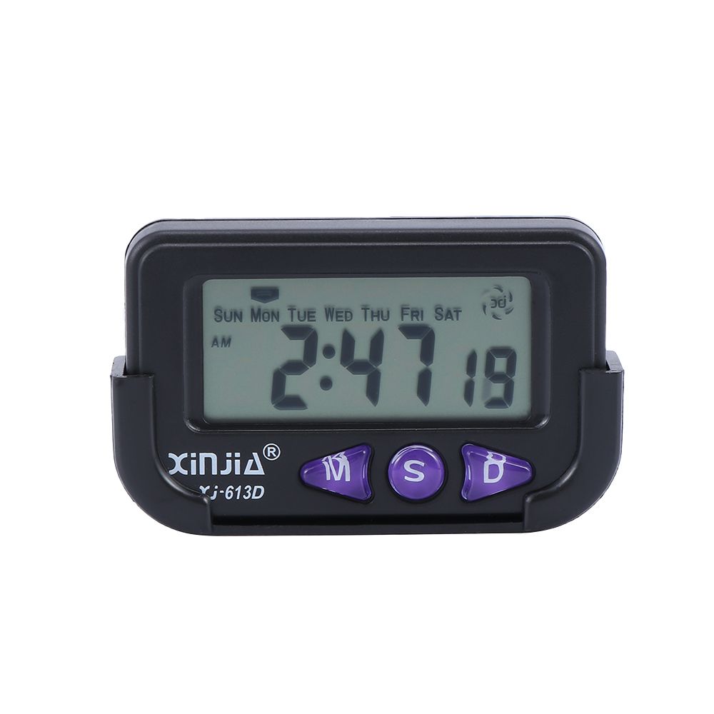 Fashion Portable Date Black Travel Time Automotive Digital Electronic Stopwatch Alarm Clock