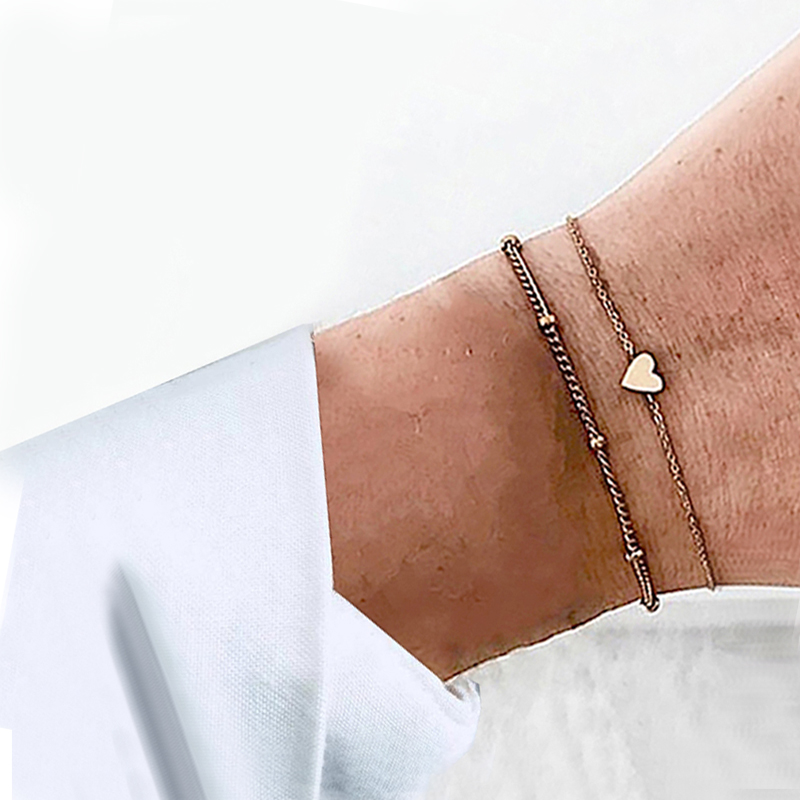 【Exclusive Discount】3 Pcs/Set Bohemian Wo Moon Pattern Open Bangle Gold Bracelet Simple Engaget Party Jewelry Gift