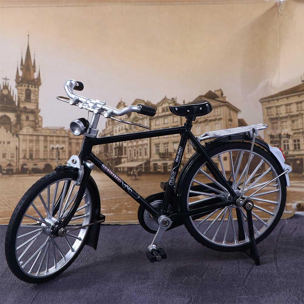 Ornament Children Gifts Diecast Metal :10 Scale Mini Bicycle Miniature Model Retro Bicycle Vintage Bicycle Model Bicycle Model Simulation Bicycle
