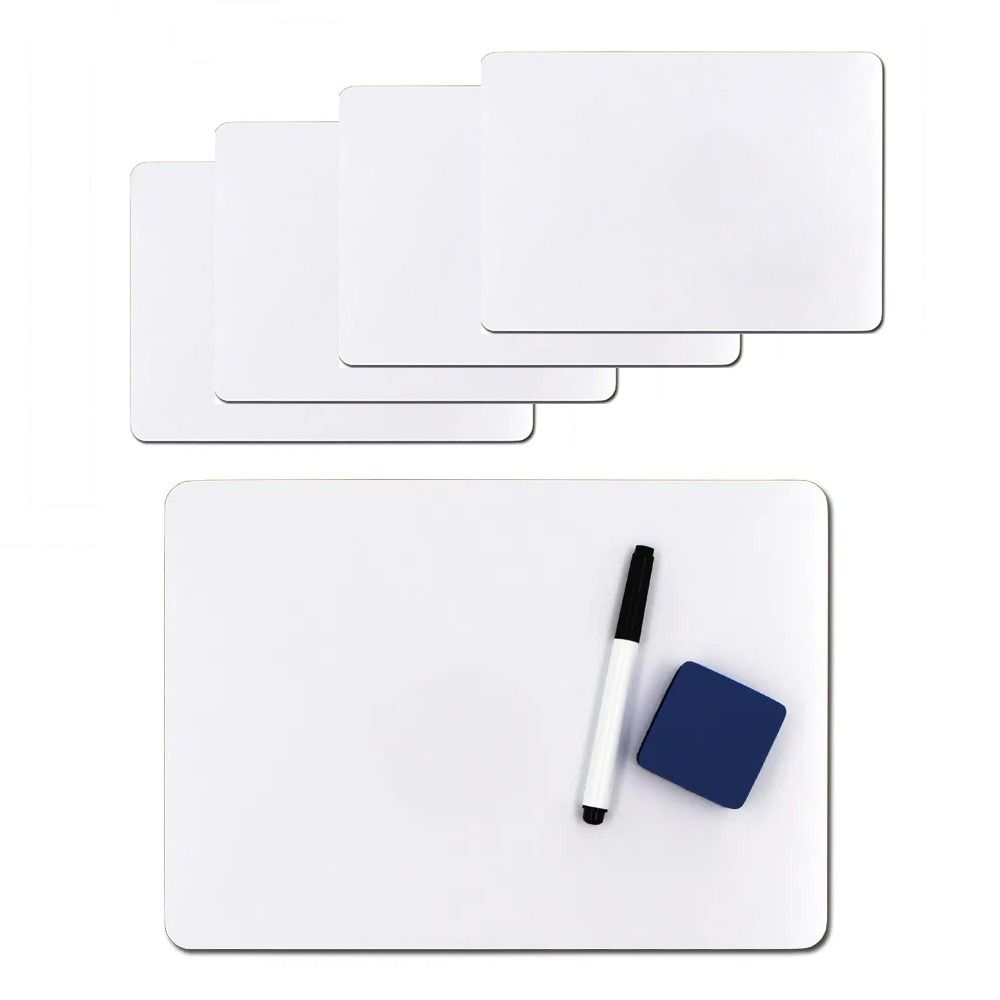 Portable Drawing Graffiti Doodle Double-Sided Mini Whiteboard Mini Chalkboard Erasable Painting Writing Board Children Drawing Toy Wooden Teaching Whiteboard Household