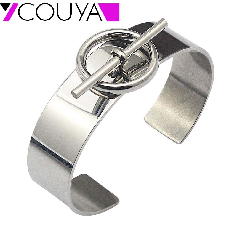Hot Stainless Steel Knot Cuff Bangle bracelets for Color European Style Bracelets & Bangles Bijoux Femme