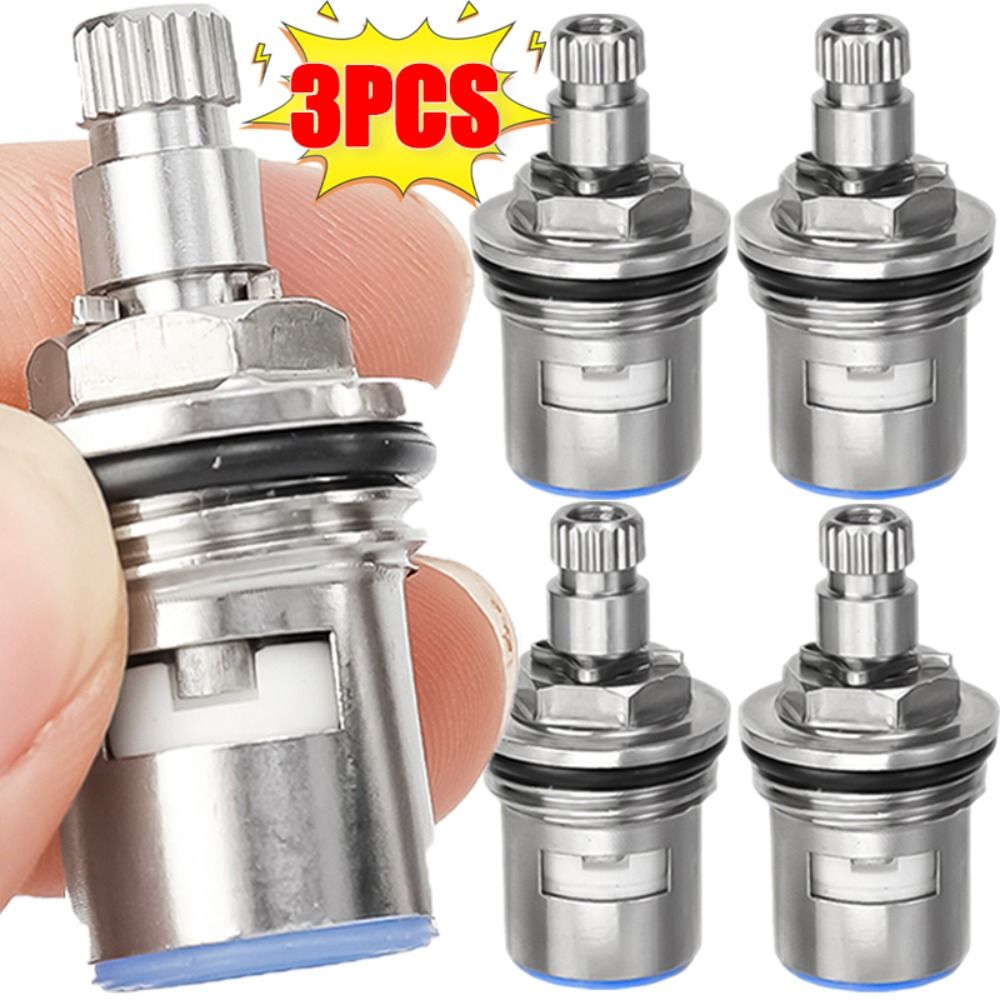 New Stainless Steel Faucet Valve Core Universal Easy Installation Faucet Cartridge Rust Resistant Tap Valve Household Plumbing