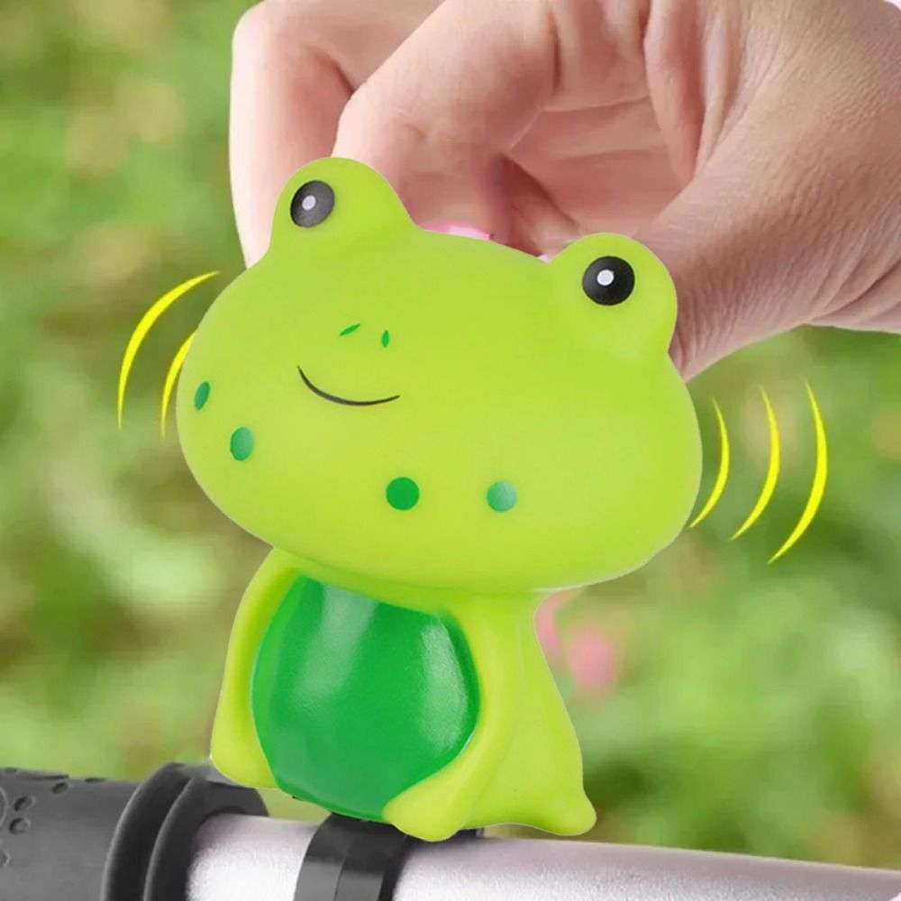Cartoon Bike Bell Set Panda Cartoon Bicycle Bell Bell Horn Easy To Install Dinosaurs Bike Air Horn Lovely Cartoon Frog Bicycle Horns Bicycle Safety