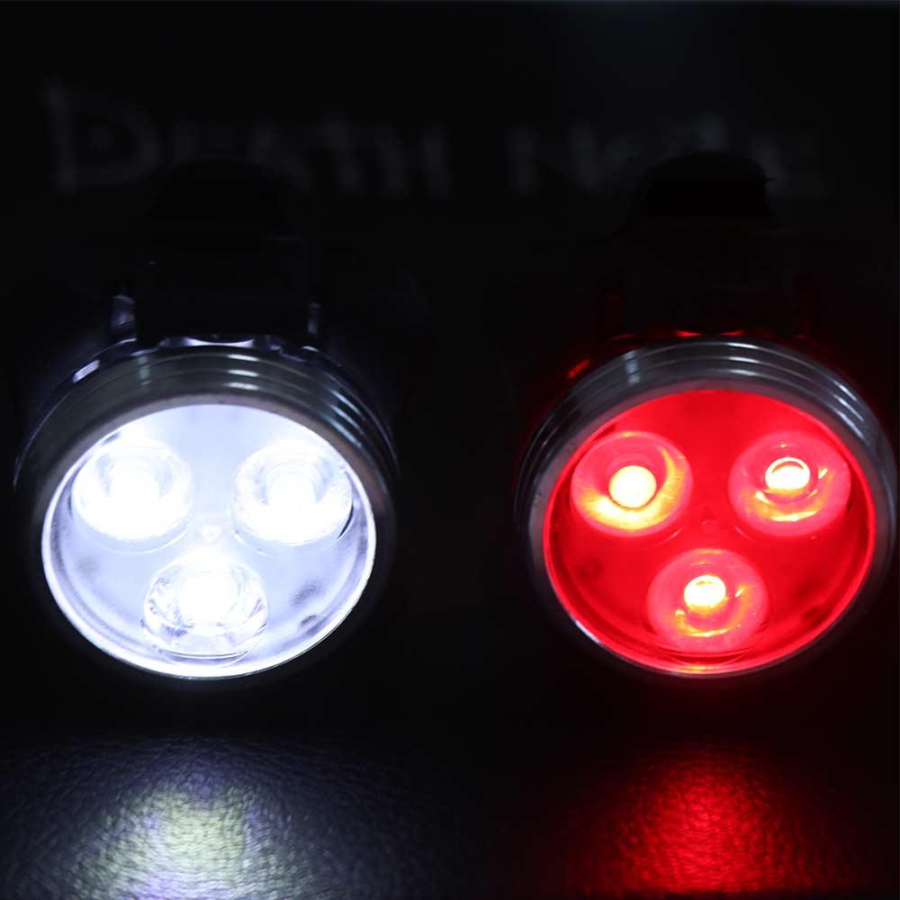 Safety Warning Rechargeable Cycling Bike Taillight Front Headlight Rear Back Mountain Bike Light Tail Clip 4 Light Mode Bicycle Lamp Outdoor Sports