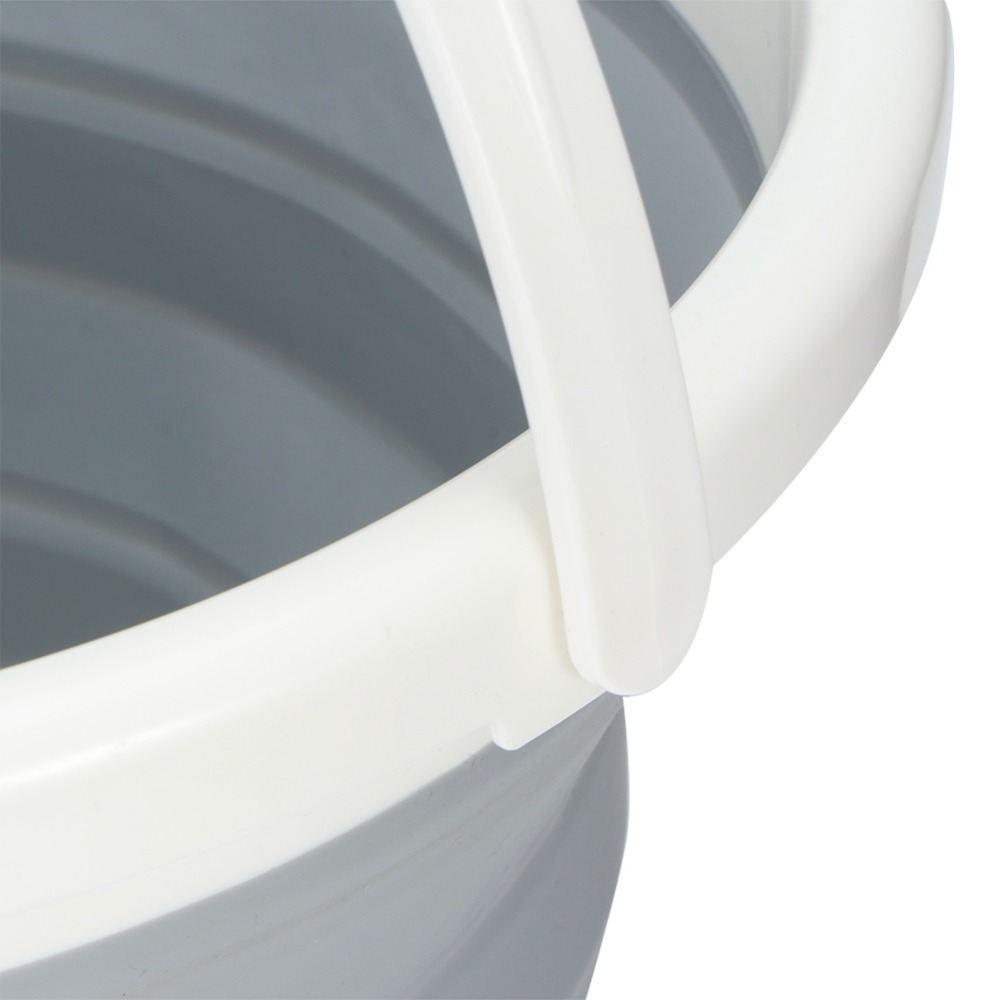 Easy Carry 10L Capacity Foldable Bucket Plastic Material Hanging Design Collapsible Bucket Foldable Portable Outdoor Bucket Outdoor Use