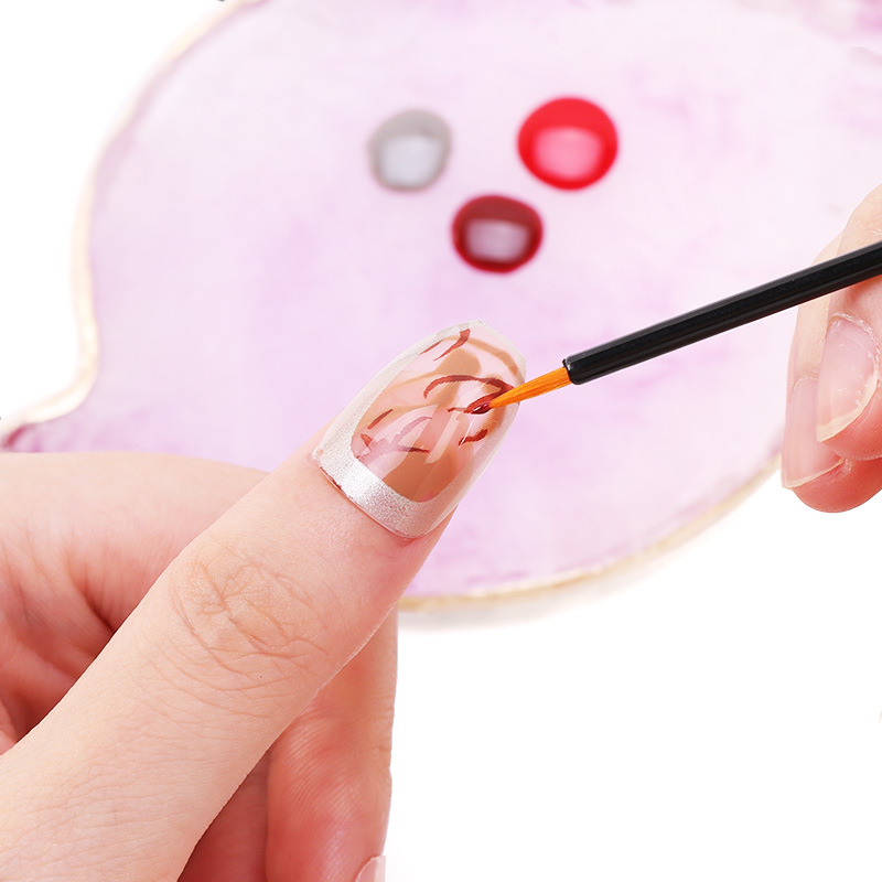 Wenefang Fashion Eyeliner brush for nail art, 50PCs, eye shadow liner brushes, graffiti drawing, manicure makeup tool