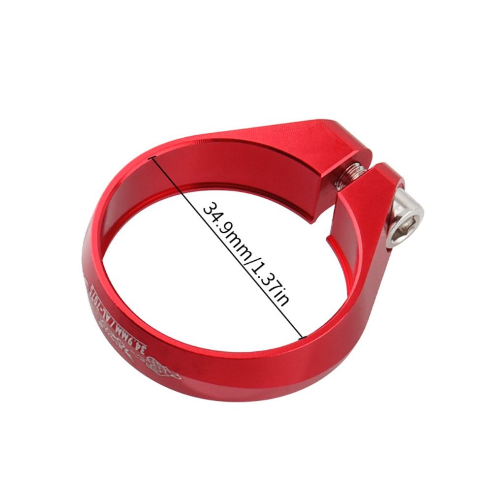 Bike Parts Aluminum Alloy Bike Seat Post Clamp Ultralight Screw Lock Bicycle Seatpost Clamp Colorful 34.9mm Quick Release Clamp MTB