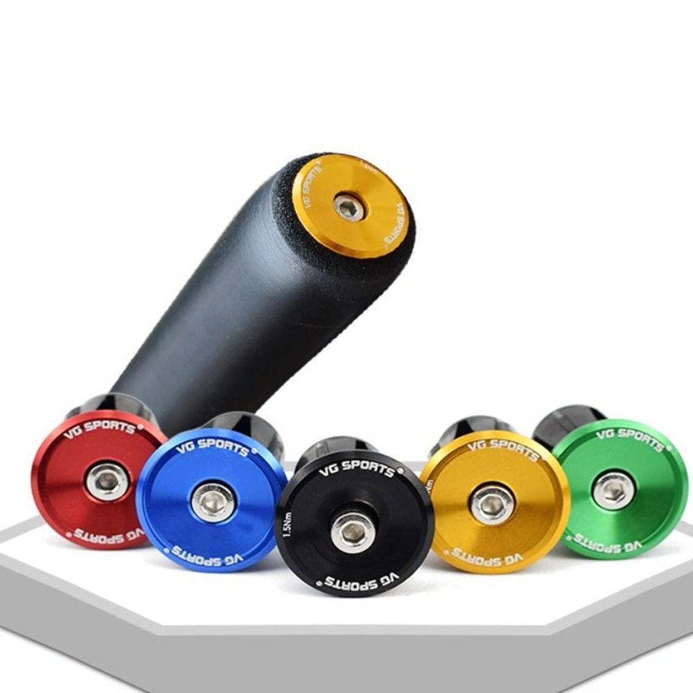 Pair of Bicycle Accessories Expansion Bicycle Handlebar Plugs Aluminum Alloy Multi-color Bike Handlebar End Plugs MTB Lightweight Handle Bar End Cap BMX Cuffs