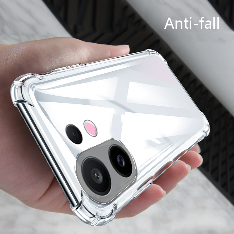 Sroof Casing For VIVO X200 FE New transparent airbag four corners drop-proof all-inclusive phone case