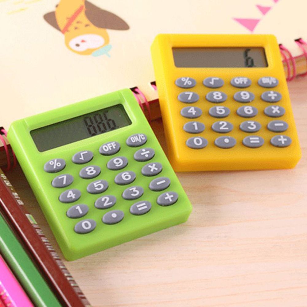 Electronic Creative Candy Color Student Stationery Personalized Digit Calculator Pocket Calculator Small Square Calculator Mini Calculator