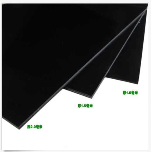 1 pcs HOT SELL New ABS Styrene Plastic Sheet Plate Black Smooth Thickness 1 1.5 2mm
