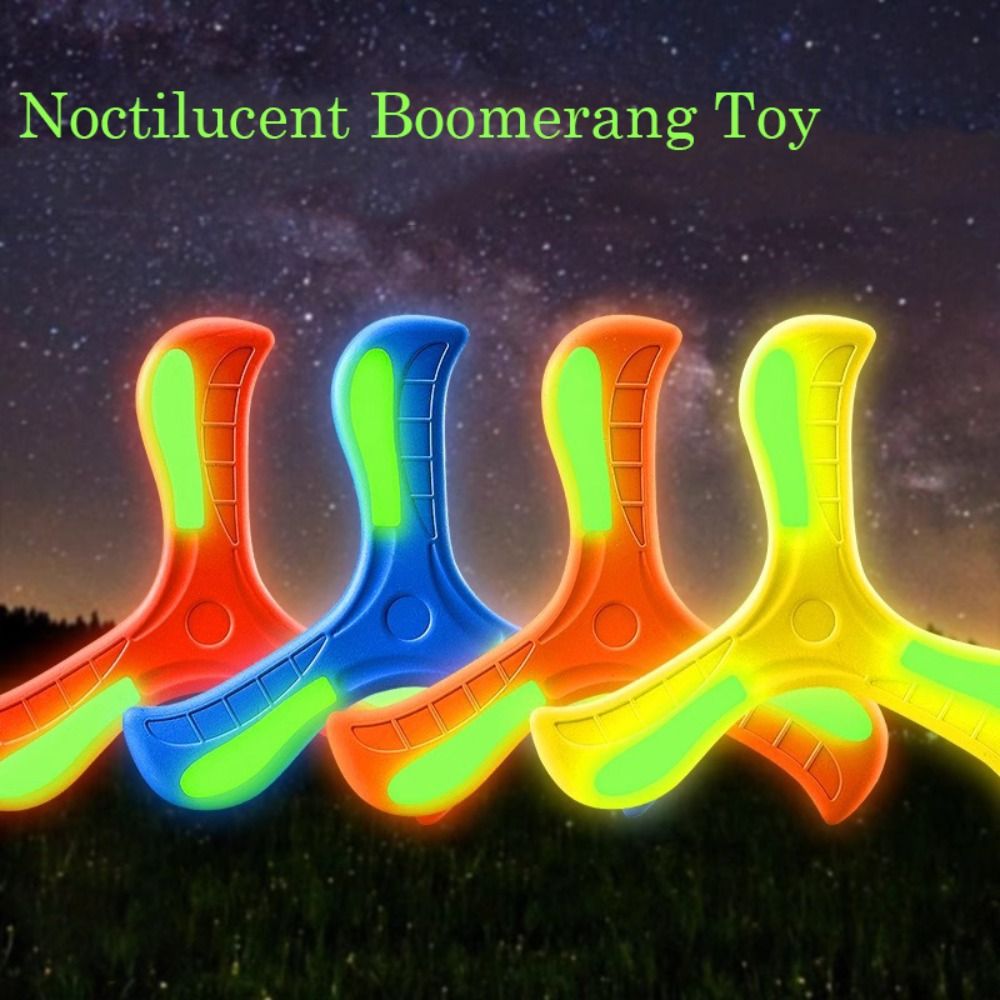 Flying Discs Fast Catch Returning Flying Boomerang Toy Profesional Interactive V Shaped Boomerang Funny Noctilucent Children's Boomerang Toy Kids Early Education