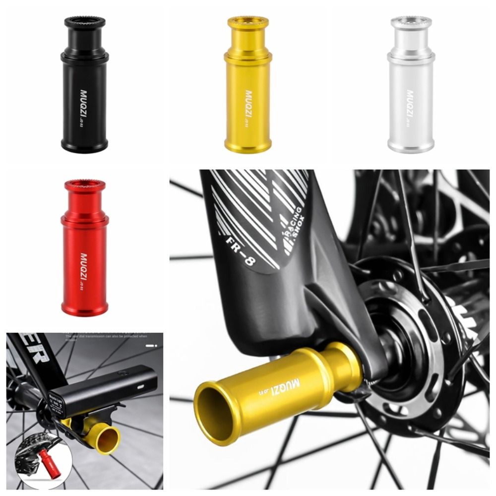 Bicycle Accessories MTB Quick Release Lamp Holder Aluminum Alloy Anodization Bike Rear Dial Protector Compatible Multi-color Hubs Quick Release Lamp Stand Mountain/road Vehicles
