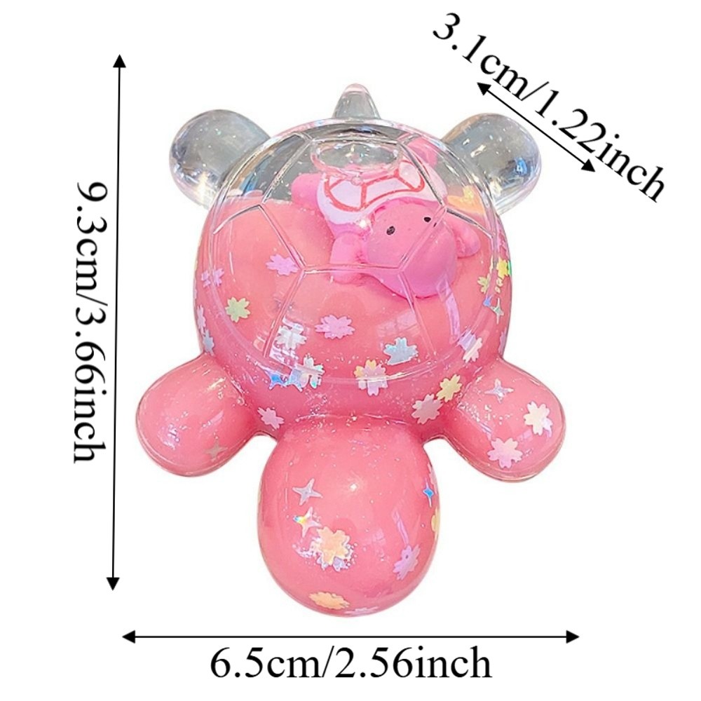 Gifts Creative Cartoon Turtle Toy Flash Flowing Sand Lovely Turtle Small Ornament Mini Cute Mini Turtle Ornament Tabletop Ornaments