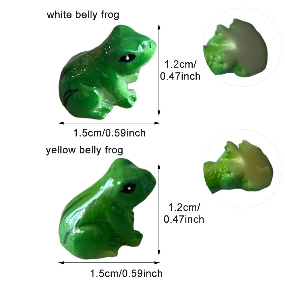 10pcs Micro Landscape Decoration Cute Miniature Resin Frogs Funny Resin Crafts Mini Frogs Ornament DIY Animal Garden Frogs Decoration Home Decor
