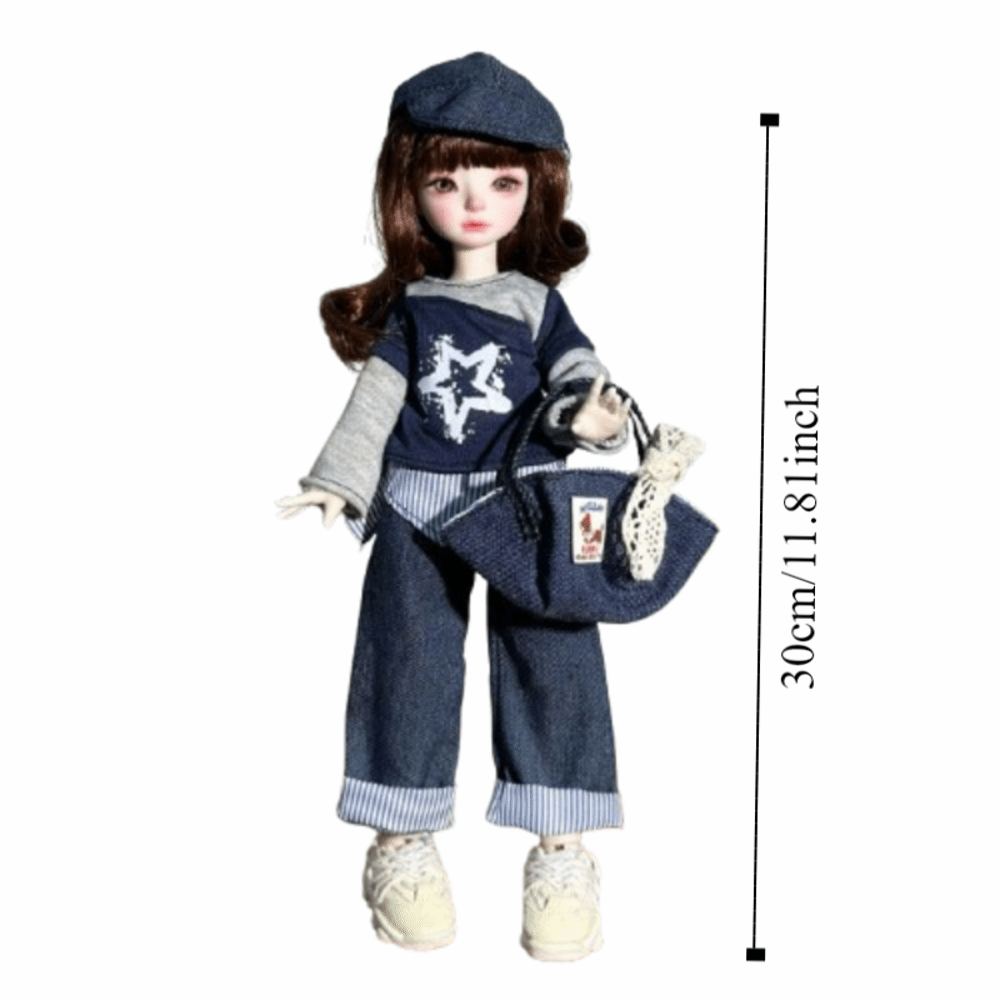 Lovely Dress Up 30cm Doll Clothes Skirt Princess Makeup Toy BJD Doll Outfit Handmade Cute Sweet Doll Lolita Dress DIY Toy