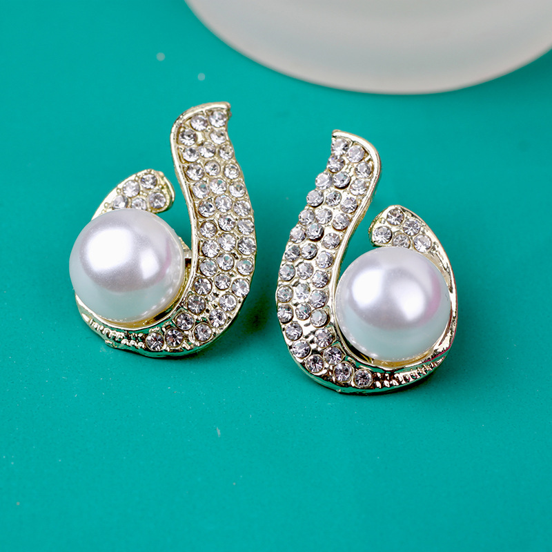 【Top Picks】2023 New Arrival Earrings Trendy Lifetime Love Silver Pin Earrings Pearl Micro Inlaid Bead Drop Earrings Fashion Elegant Women