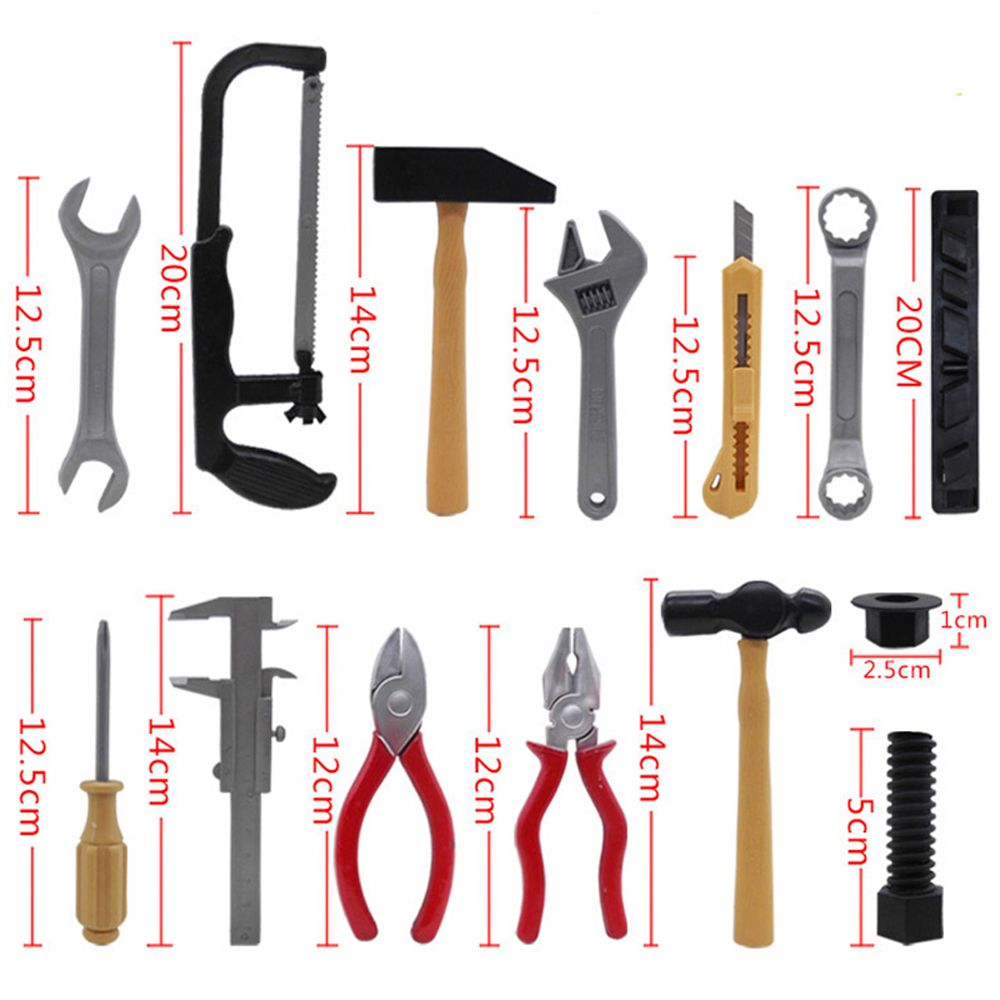 DIY Tool Safe Multifunction Screwdriver Plastic Simulation Repair Tools Set Children Maintenance Tools Pretend Play