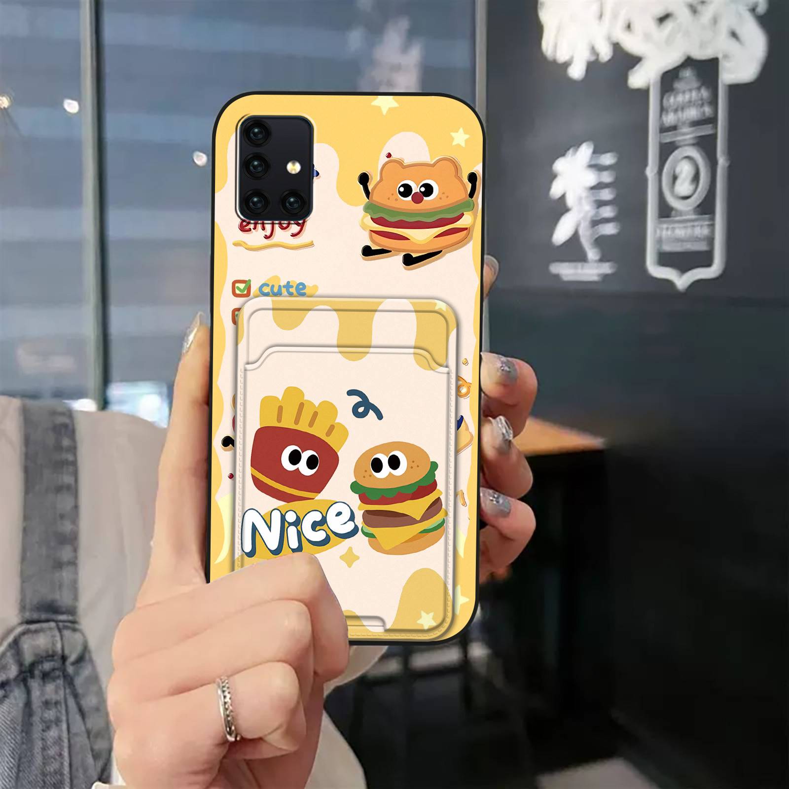 Full wrap Shockproof Phone Case For Samsung Galaxy A51 5G/SM A516N protective Dirt-resistant Card bag Cute Card sleeve
